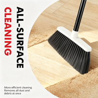 Produits de nettoyage pour la maison, balai en plastique souple PET, balai à soies pour sols intérieurs, brosse de nettoyage ménager, vente en gros