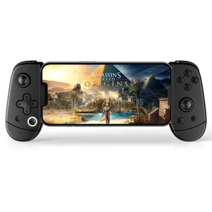 Tombol hitam meregang, Gamepad Psp nirkabel tanpa latensi Bt Gamepad dengan Radiator untuk Android iOS pengendali game ponsel pintar