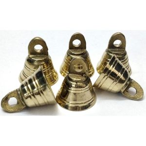 Vintage Indian Craft 1 Inch H Lot of 20 Brass <b>Elephant</b> Cow Camel <b>Decor</b> Bells for Home <b>Decor</b> - Product Image 6