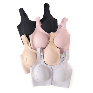 บราไซส์ใหญ่แบบติดกระดุมด้านหน้า บราไซส์ใหญ่สำหรับผู้หญิง ไม่มีโครงเหล็ก ทรงเสื้อกั๊ก บราบาง ป้องกันการหย่อนคล้อย - Product Image 4