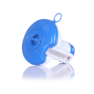 PP Floating Pool <strong>Chlorine</strong> Dispenser With Built-in Thermometer 250g Capacity Hygienic Tweezer Loading Pool Chemical Feeder - Product Image 4