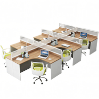Bureau design moderne Bureau de travail Cabine de travail Mobilier de travail polyvalent Table de bureau Poste de travail du personnel Bureau