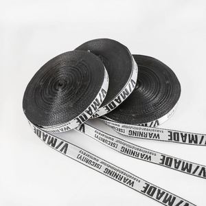 Custom Logo <b>Adjustable</b> Jacquard Ribbon Stripe Woven <b>Strap</b> Durable Webbing Nylon PP Polyester Webbing for Shoulder <b>Strap</b> Bag Tape - Product Image 3