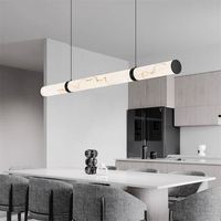 Lustre en marbre naturel espagnol moderne, simple et luxueux pour restaurant et salon, vente directe d'usine