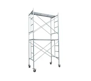 SFR-398 red and blue painted carbon steel ladders frame scaffolding system used for construction building