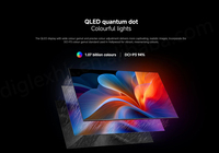 Téléviseur intelligent QLED 4K UHD 65 pouces pour XiaoMi TV a Pro 65 2026 Version Globale avec fréquence de rafraîchissement de 60 Hz, HDR10+, Dolby Audio et commande vocale