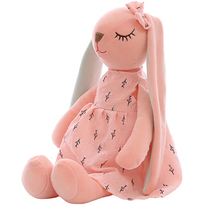 Mainan Plush animasi kelinci hadiah hari Paskah, boneka hewan kelinci Paskah eksklusif anak laki-laki perempuan - Product Image 1