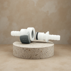 מחבר צינור מהיר BRT 1/4 אינץ' עם חיבור מהיר מפלסטיק למערכת מים ואוויר - Product Image 3