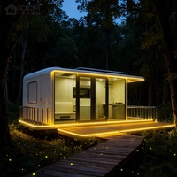 Cabine Apple, maison préfabriquée en forme de capsule, villa modulaire miniature, resort, glamping, lodge de jardin, unité de vie en cabine, retraite écologique, camping
