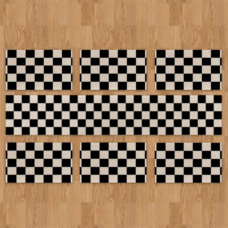 Black and white checkered