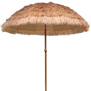 Usine Extérieur <span class=keywords><strong>Raphia</strong></span> Paille Hawaii Style Tiki Chaume Parasols De Plage Fantaisie Jardin Extérieur Patio Paille <span class=keywords><strong>Parasol</strong></span> Avec Frange - Product Image 3