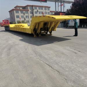 Nouvelle semi-remorque Lowbed lourde 3 essieux remorque Lowboy détachable <span class=keywords><strong>à</strong></span> <span class=keywords><strong>vendre</strong></span> - Product Image 3