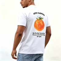 T-shirt en coton épais style streetwear pour homme, personnalisable par sublimation, imprimé graphique, style rétro, t-shirt vierge en gros