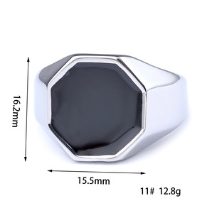 Bagues de mode en vinyle effet <span class=keywords><strong>sable</strong></span>, style urbain, pour hommes et femmes, vente en gros - Product Image 2