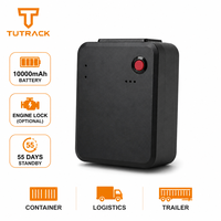 Traceur GPS magnétique pour conteneurs et remorques logistiques avec batterie étendue 10000 mAh, verrouillage moteur à distance en option et 55 jours d'autonomie en veille