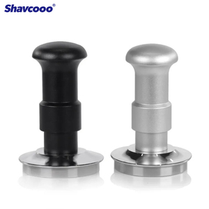 Shavcooo - Prensador de Café de Doble Resorte de 58 mm, Ajustable, de Acero Inoxidable, Base Plana, Presión Constante - Product Image 1