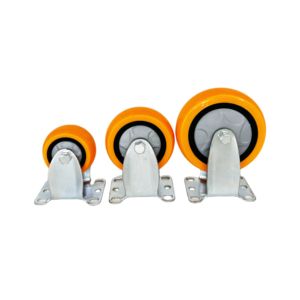 चेंगज़ियांग औद्योगिक कैस्टर व्हील p+ धातु ठोस पहियों 1 1/4 इंच 3/4/5 इंच रोलर असर वाली स्विनी ब्रेक उच्च शक्ति लंबी - Product Image 1