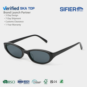 Sifier Fashion Style Y2K <strong>Retro</strong> Cat Eye UV400 <strong>Sunglasses</strong> for Women and Men Custom Logo Luxury Designer Glasses Tortoise Acetate - Product Image 1
