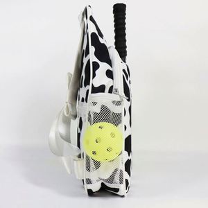 Sac à dos de pickleball BSCI, motif vache tendance, sac bandoulière en polyester, sacs de poitrine multifonctions pour raquettes de pickleball - Product Image 6