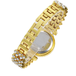 Reloj de pulsera de cuarzo para mujer con diseño romano y diamantes, esfera con diamantes, esfera pequeña y elegante - Product Image 3
