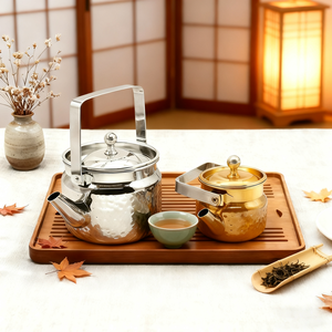 Tetera marroquí árabe personalizada al por mayor, cafetera de Metal de 500ml/1L, tetera martillada de acero inoxidable para decoración del hogar - Product Image 4