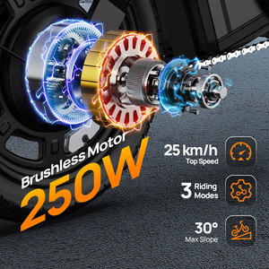 Bicicleta Eléctrica <span class=keywords><strong>Plegable</strong></span> de 14 Pulgadas, Bicicleta Eléctrica Urbana de 48V, Bicicleta Eléctrica <span class=keywords><strong>Plegable</strong></span> para Adultos, Stock en la UE, Lista para Enviar - Product Image 3