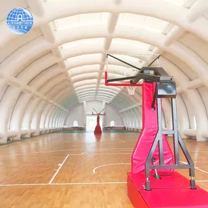 Tentes gonflables étanches de luxe personnalisées à dôme pour sports Bâtiment gonflable étanche Structure d'événement pour la publicité de couverture de terrain de basket-ball