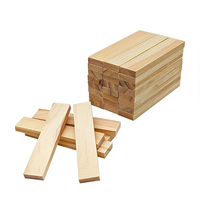 Juego de Bloques de Madera Apilables, 54 Piezas, Torre de Equilibrio Familiar, Juego de Habilidades para Bebés y Niños Pequeños, Bloques de Construcción Montessori, Juego de Interior