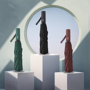 Wholesale Promotional 3 Folding UV Automatic Umbrella for Rain Windproof Sun Parasol Umbrella Custom Umbrella with logo Prints - Product Image 1