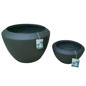 WOODZI Vaso <span class=keywords><strong>da</strong></span> Fiori in Fibra di Vetro e Cemento, Economico, Durevole, Leggero, di Piccole Dimensioni, per Esterni e Giardino, Colore Personalizzabile - Product Image 3