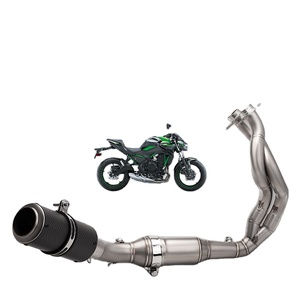 Kit de Tubo de Escape Completo de Acero Inoxidable con Punta Azul Brillante y Soporte de Montaje Atornillable para <span class=keywords><strong>Kawasaki</strong></span> <span class=keywords><strong>Z650</strong></span> <span class=keywords><strong>ER6N</strong></span> 2023-2025 - Product Image 1