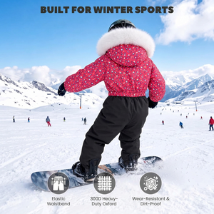 Combinaisons d'hiver pour enfants, combinaisons de ski pour garçons et filles, combinaisons de snowboard imperméables, combinaisons de neige une pièce, vestes, manteaux - Product Image 5
