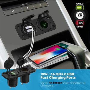 <strong>DC</strong> 12/24V Boat Voltage Marine Gauge Car Dual Battery RED LED Digital Volt <strong>Meter</strong> - Product Image 5