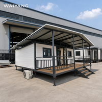 Maison conteneur préfabriquée moderne extensible de 40/20 pieds, prête à l'emploi, 2, 3 ou 4 chambres, villa préfabriquée, maison portable