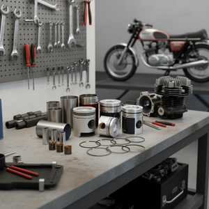 Nouveau piston Moto 500 Gilera en alliage d'aluminium 6 cylindres pour rénovation/amélioration - Product Image 3