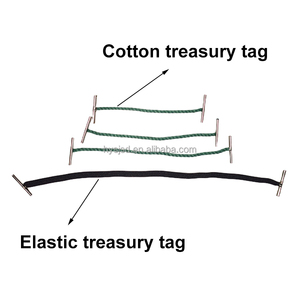 Venta directa de fábrica Etiquetas de tesorería de algodón con extremos de plástico terminados en metal personalizadas para documentos vinculantes - Product Image 2