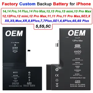 4400mAh Li-ion replacement rechargeable i mobile cell phone battery for iphone 12 pro max 13 x xr xs 11 7 6 11 8 13 plus 6s mini