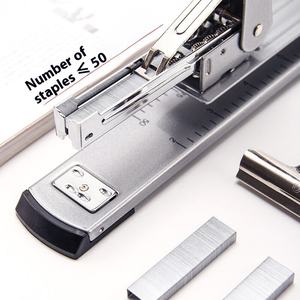 <span class=keywords><strong>Grapadora</strong></span> de papelería de brazo largo Manual para Deli 0334, carpeta de papel A3, máquina de encuadernación de grapas de Metal para montar, máquina de coser de plástico para uñas - Product Image 3