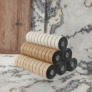 Papier peint 3D moderne de luxe léger en PVC à rayures et à carreaux, antistatique, pour hôtel, salle de bain et mur de fond de chambre - Product Image 2