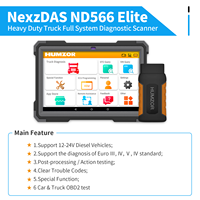 Nuevo Escáner de Diagnóstico Completo para Camiones Pesados Humzor NexzDAS ND566 E Lite 2022, para Vehículos Diésel de 12-24V, Herramientas OBD2