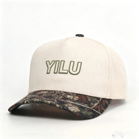 Casquette de baseball à 5 panneaux avec visière camouflage, modèle A-Frame, très populaire