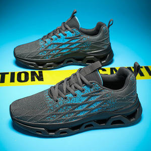 Chaussures de course sur route pour hommes, baskets de jogging, chaussures de trail running, tissu extensible minimaliste, maille respirante, coupe basse, à <span class=keywords><strong>lacets</strong></span> - Product Image 6