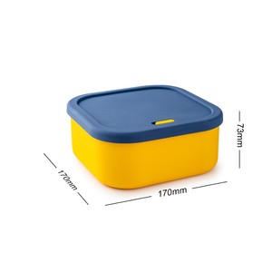 OEM ODM 4-Piece BPA-Free Silicone Lunch <b>Box</b> <b>Set</b> | Microwave & Dishwasher Safe Food Containers (400ml-2200ml) - Product Image 6