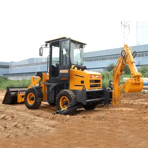 Pemuat Backhoe Mini baru merek Tiongkok dengan palu pemutus