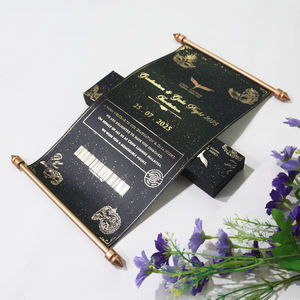 Carte d'invitation de fête de remise des diplômes de défilement d'événement de costume de mascarade avec des annonces de boîte pour des universités de collèges de lycée - Product Image 6