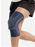 Genouillère OEM/ODM en silicone avec coussinet rotulien à ressort, respirante, antidérapante, à compression, pour une protection avancée lors de la marche à quatre pattes