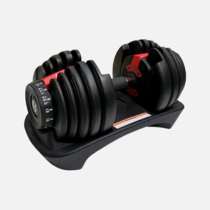 Ensemble d'haltères réglables tout-en-un 25kg-50kg, 120lb, pour hommes <span class=keywords><strong>et</strong></span> femmes, avec support vert pour haltères de 100lb, compatible avec les haltères de 120lb - Product Image 5