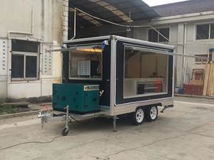 Carrinho de Café Móvel, Trailer de <span class=keywords><strong>Bar</strong></span> de Coquetéis, Caminhão de Sorvete, Cozinha Móvel, Trailer de Comida com Churrasqueira, Hot Dog e Pizza Totalmente Equipado - Product Image 2