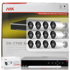 Système de sécurité HIK 16 canaux 16 PoE <span class=keywords><strong>DS</strong></span>-<span class=keywords><strong>7716NI</strong></span>-K4-16P 1.5U 4K NVR 4 MP AcuSense Caméra réseau Bullet - Product Image 3