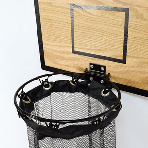 <span class=keywords><strong>Canestro</strong></span> da <span class=keywords><strong>basket</strong></span> in <span class=keywords><strong>legno</strong></span> personalizzato per bambini, da interno, con cesto portabiancheria e portaoggetti per giocattoli da camera - Product Image 2